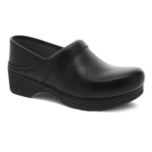 Dansko LT Professional Black Leather Nursing Slip-On Clogs Size EU 37/US 6.5-7